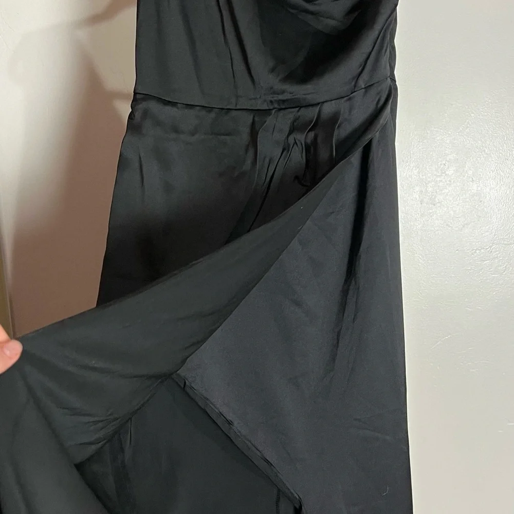 (Black)Morgan One Shoulder Gown - Picture 13 of 14